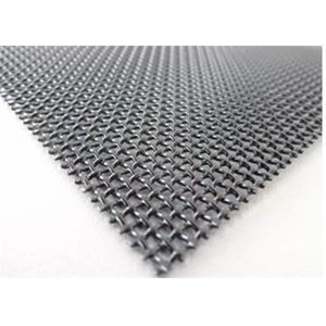 China Square Hole Black Iron Wire Mesh Fencing 0.8mm Diameter For Chemical Mine Industry supplier