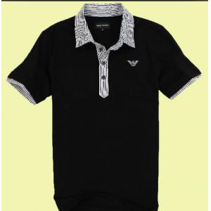 Breathable Cotton POLO T Shirts For Men American Style / Embroidering Logo Available