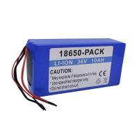 China 36V 10Ah Lithium Ion Battery Pack 10S4P 360Wh Constant Current 3C on sale