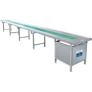Industrial Transfer Green Pvc Assembly Line Conveyor Belt For Liquid Filling Capping Production Line