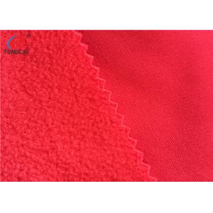 Composite Waterproof Polar Fleece Polyester Tricot Knitted Fabric For Winter Jacket