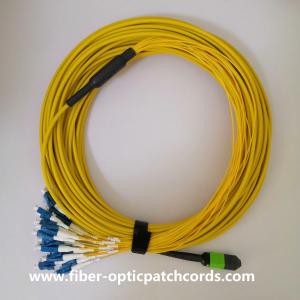 LC Short Boot Single Mode Fiber Jumper Cables MPO MTP LC 24 Core Fiber Optic Cable