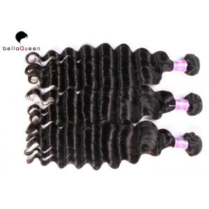 Free Tangle Brazilian Virgin Unprocessed Remy Human Hair Weave For Deep Wave Weft