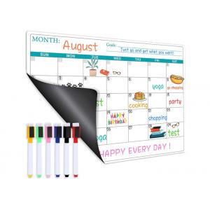 Stain Resistant Surface Fridge Magnet Dry Erase Calendar For Refrigerator