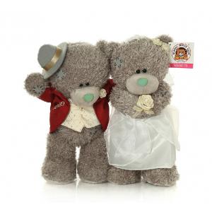 China plush marriage gauze teddy bear toy,cloth teddy beat toy for wedding supplier