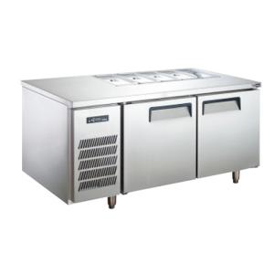 China 1.2m 1.5m 3 Door Pizza Prep Fridge Bar Salad Refrigerated Prep Tables wholesale