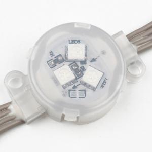China SMD5050 LED Point Light 30mm Diameter 3LEDs / Pcs Transparent Cover IP67 Waterproof supplier