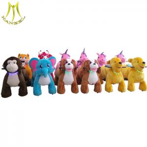 China Hansel commercial plush coin operated animal mountable rides for shopping mall supplier