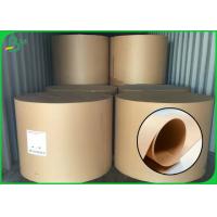 China 80g FDA Certified Brown Kraft Paper Roll For Making Paper Bags on sale