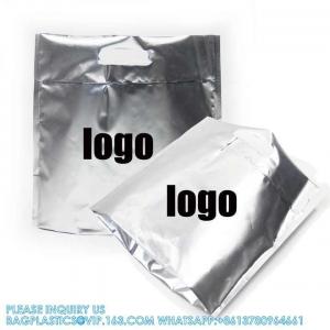Food Storage Hot Cold Pack Ice Delivery Bag Custom Reusable Waterproof Insulated Mylar Foil Zipper Thermal