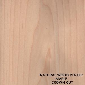 American Natural Maple Wood Veneer Flat Cut Crown Cut Thickness 0.5mm Good Quality For Furniture And Musical Instrument