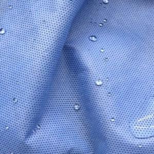 Materia prima de SMMS del vestido médico estático anti impermeable de la tela no tejida