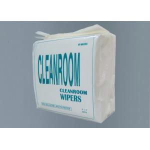 Flat Packed Cleanroom Wipes , Reusable Cleaning Rags Zero Dust Generation