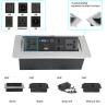 Multi-Functional Power Socket for Office Desk Zinc Alloy Hidden Pop-Up Table Outlet EU Plug Compatible US/AU
