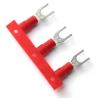 China Terminal de fourchette à crampons préisolée, terminal de boutons en cuivre isolés continus pour Awg14-12 wholesale