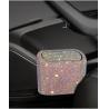 China Shiny New Car Hanging Garbage Collection Dual Purpose Portable Diamond-encrusted Trash Can wholesale