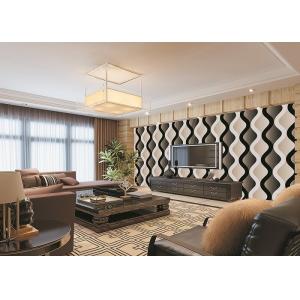 China Curve Living Room Bedroom PVC Modern Removable Wallpaper For TV Background supplier