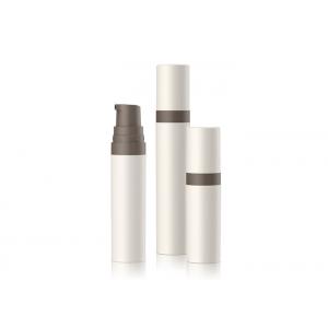 Small narrow airless bottle pp cosmetic sample snap on design