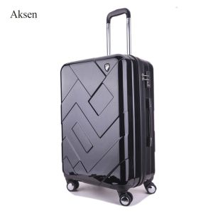 China 20" 24" 28" Large Travel Hard Shell Suitcases Luggage 4 Spinner Wheels with TSA Lock and Zipper Simple Malas De Viagem wholesale