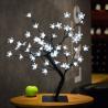 Cherry Blossom Desk Top Bonsai Tree Light, Decorative Warm White Light, Black