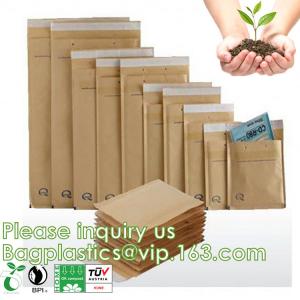 China Padded Envelopes, 100% Recycled Biodegradable Kraft Paper Fibers Cushioning Protected Padded Envelopes supplier