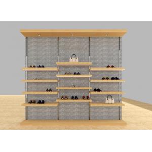 China Casual Shoe Shop Display Stands , Modern Footwear Display Shelves For Decoration supplier