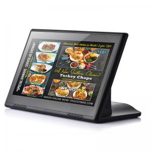 Desktop L Shape Android Digital Signage Kiosk Tablet With Touch Screen 14" 15.6" 17.3"