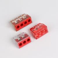 China Brown And Red 41A 4 Wire Splice Connector 14 Awg Wire Connector VSC-D Type on sale