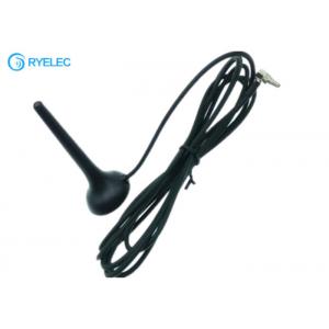Mini Micro Whip Magnetic 2g / 3g Gsm Gps Lmr100 Antenna With Crc-9 Male Right Angle Connector