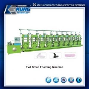 15KW Practical Shoe Sole Moulding Machine , 6 Stations EVA Small Foaming Machine
