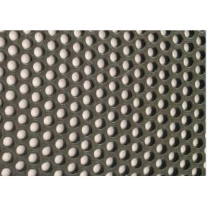 Black Metal Mesh Sheet , Round Hole 2.0 Mm  Aluminum Punched Aluminum Sheet