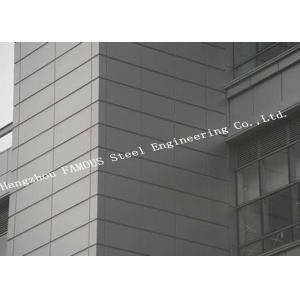 British Standard Aluminum Panel Metal Glass Curtain Wall For Commercial Office