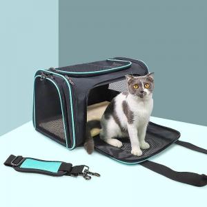 Expandable Airline Approved Cat Bag Pet Cages Carrier For Travel