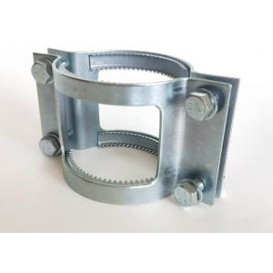 China Type A Galvanized Pipe Clamp Couplings Grip Collar Type American Clip Drive Rubber Pipe Clamp wholesale