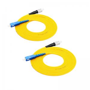 China Customized Patch Cord Optical Fiber , Simplex Single Mode Fc To Lc Fiber Patch Cord supplier