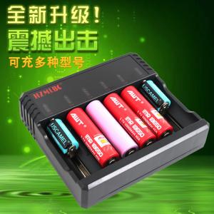 6 Slots AA AAA Lithium Ion Battery Charger , Universal Nimh Nicd Battery Charger