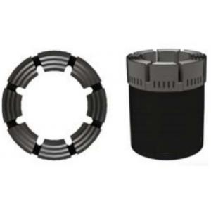 Black Sand Profile Diamond Core Bit , Impregnated Diamond Bit High Reliability