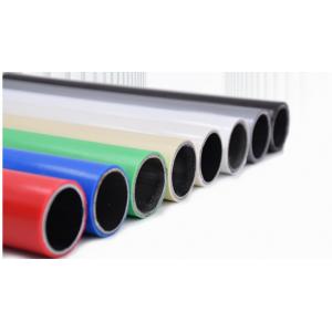 ISO certificated Black steel tube coated with plastic coating PE Coated Lean Tube