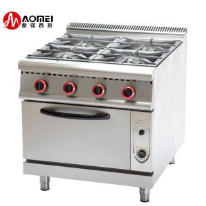 Commercial Kitchen Traditional Private Mold 4-Burner Gas Range with Gas Baking Oven