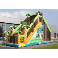 China Mega Run Kids Inflatable Obstacle Course Games With Climbing Wall on sale