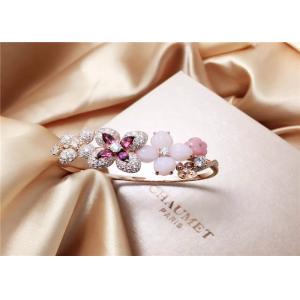China  Hortensia Eden 18K Gold Bangle Bracelet With Diamond And Gemstone supplier