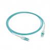 China Pulling uniboot Aqua cable LC Connector Fiber Optic Jumper Cables 3 Meter 50 / 125 2.0 Diameter wholesale