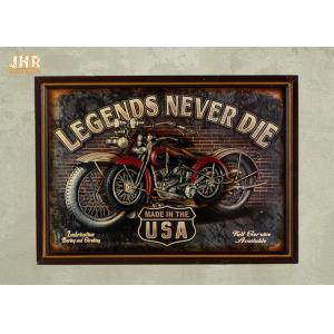 China Resin Motorcycle Wall Decor Antique Wood Pub Signs Decorative Wall Plaques supplier