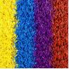 Fun Colorful Artificial Grass / Fake Turf Grass Beautiful Rainbow Color Kids