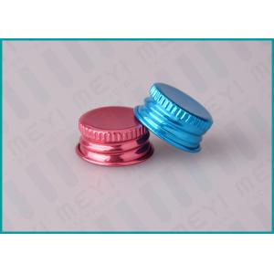China 20mm Colorful Aluminum Screw Top Cap For Face Care Emulsion Containers supplier