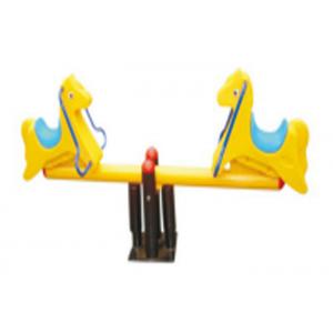 Yellow Color Fashion Design Seesaw Play Equipment , Seesaw Garden Toys
