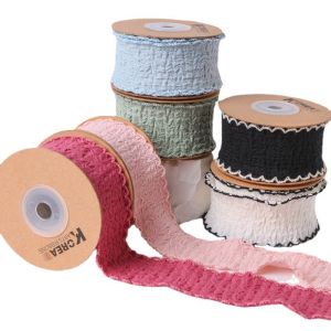 High Tenacity Lace and Woven Tape The Perfect Combination for DIY Bow Making 2.5cm Widt