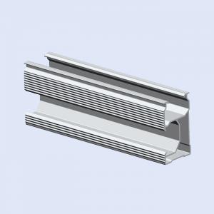 China Extruded Aluminum Slotted Rail For Photovoltaic Module Mounting Systems OEM supplier