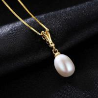 China Freshwater Pearl Pendant Necklace in 925 Sterling Silver For Women on sale