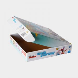 Dustproof Kraft Embossing Corrugated Gift Box With Handle Lightweight